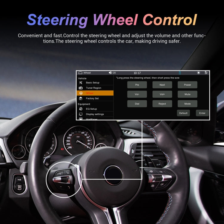 6.86inch Dual Butt Button Knob Player MP5 With Backup Camera Function / Bluetooth / CarPlay