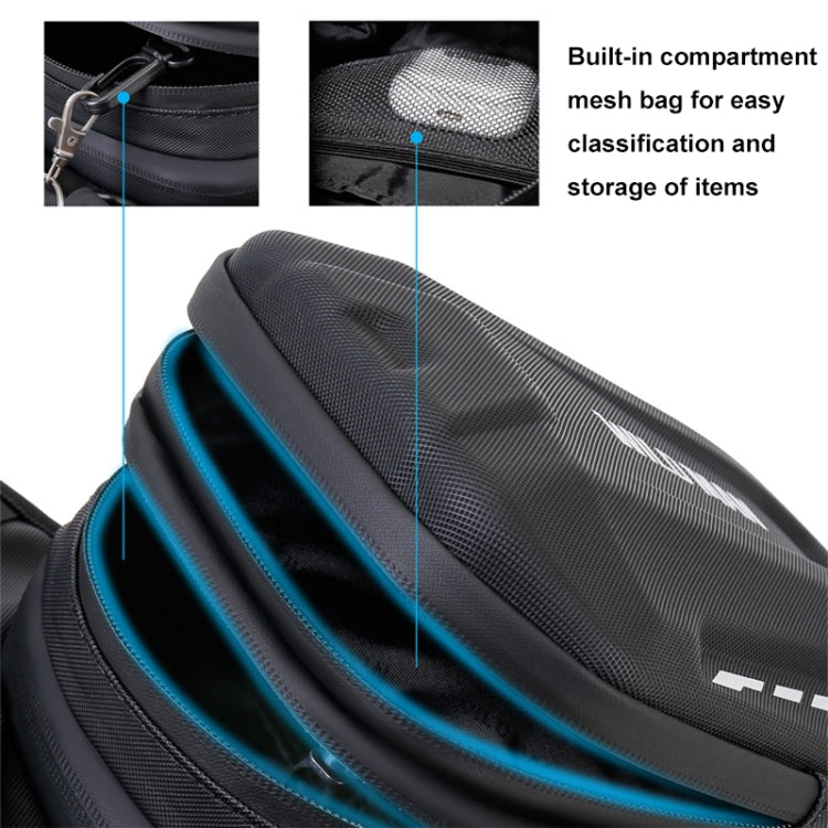 WILD MAN L1 3L Outdoor Motorcycle Riding Hard Shell Waist Bag Sports Cross-body Bag, L1