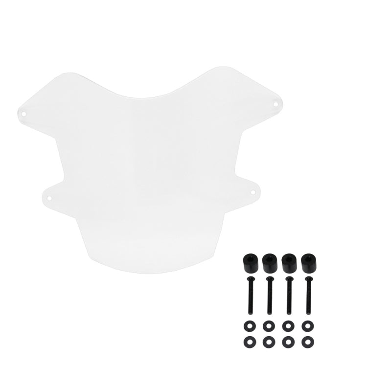 For Yamaha Tenere 700 Headlight Acrylic Protective Cover, Transparent, Fluorescent Green