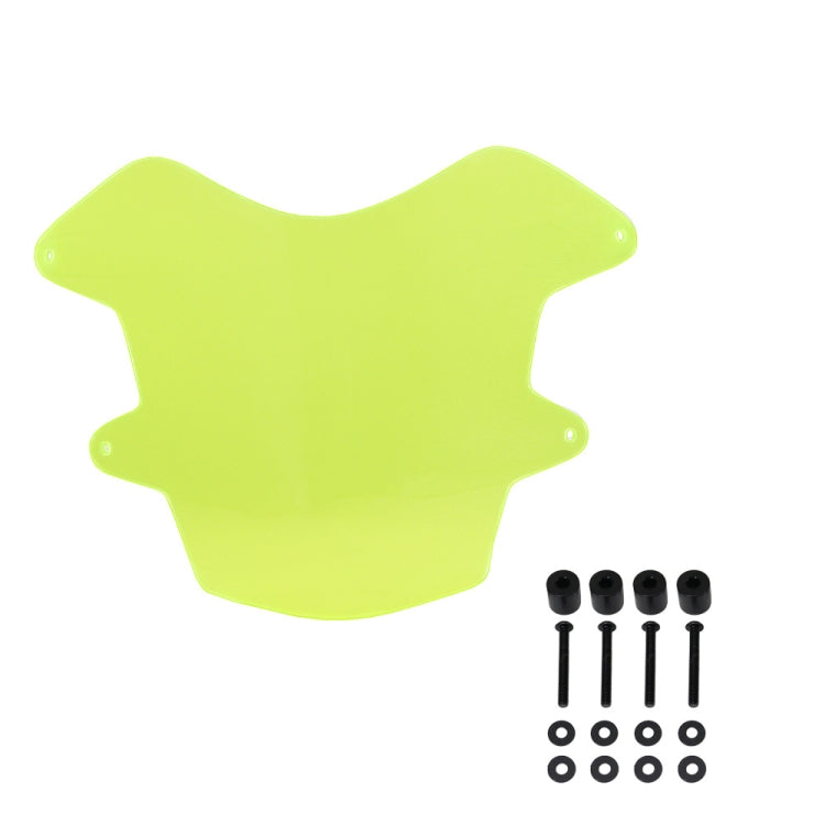 For Yamaha Tenere 700 Headlight Acrylic Protective Cover, Transparent, Fluorescent Green