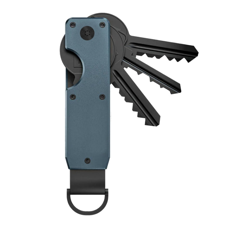Compact Key Organizer Metal Key Chain Can Hold 2-6 Keys, Black, Royal Blue, Gray, Carbon Fiber, Gradient Color, Red Forged Carbon, Blue Forged Carbon, Black Forged Carbon