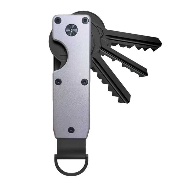 Compact Key Organizer Metal Key Chain Can Hold 2-6 Keys, Black, Royal Blue, Gray, Carbon Fiber, Gradient Color, Red Forged Carbon, Blue Forged Carbon, Black Forged Carbon