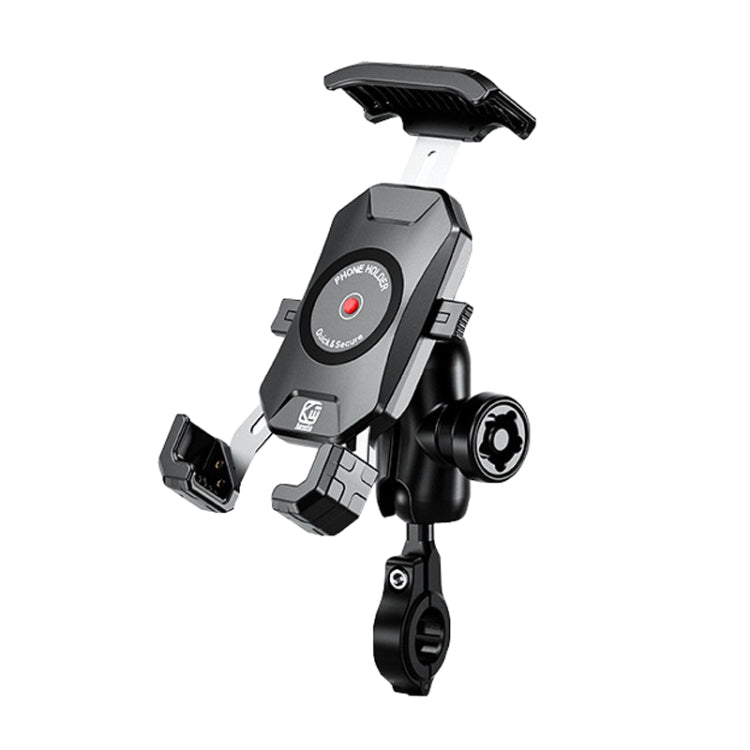 Kewig Motorcycle Heightened Navigation Bracket Outdoor Riding Anti-Theft Cell Phone Holder, M14-C3, M14-C4