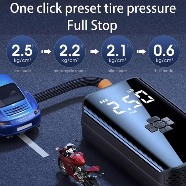 Car Inflatable Pump Portable Mini Car Tire High Power High Pressure Inflatable Pump, Wired, Wireless Standard, Wireless Upgrade, Wireless Dual-use