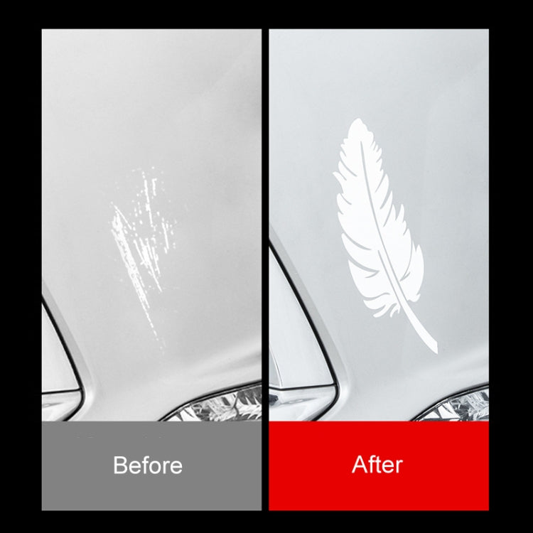 7pcs / Set Car Feather Scratch Decal 3D Reflective Bumper Stickers