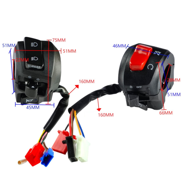 For Yamaha Old Wave Motorcycle Handlebar Switch Modification Accessories, For Yamaha Old Wave