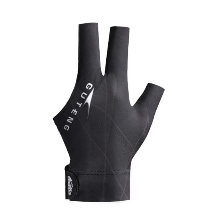 GUTENG Three Finger Thin Breathable Wear-Resistant Non-Slip Snooker Billiard Gloves, Left Hand Half Finger (Printed Black), Left Hand Half Finger (Printed Blue), Left Hand Full Finger (Gray), Left Hand Full Finger (Printed Black)                       ...