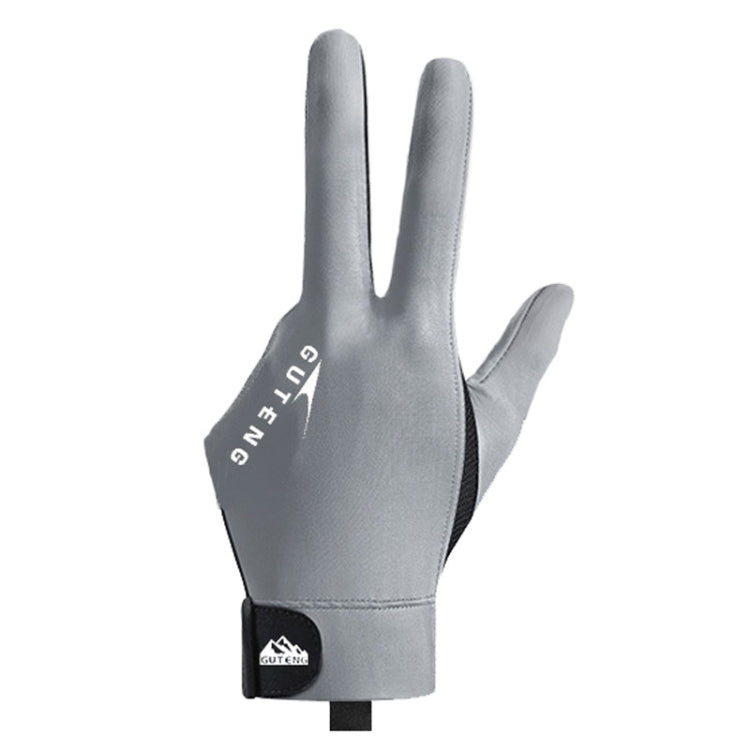 GUTENG Three Finger Thin Breathable Wear-Resistant Non-Slip Snooker Billiard Gloves, Left Hand Half Finger (Printed Black), Left Hand Half Finger (Printed Blue), Left Hand Full Finger (Gray), Left Hand Full Finger (Printed Black)                       ...