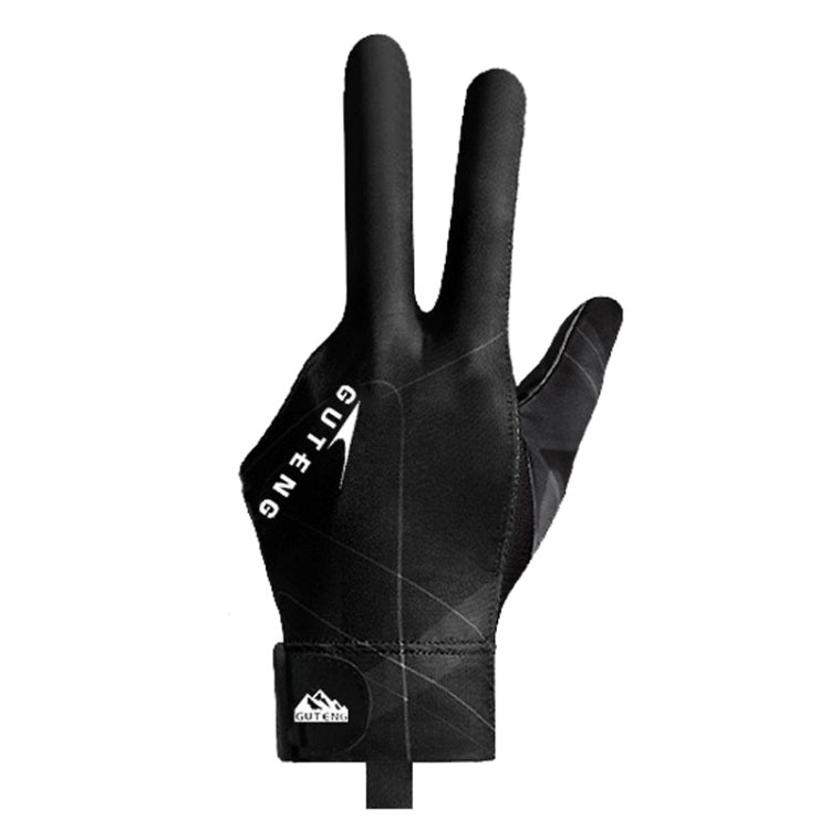 GUTENG Three Finger Thin Breathable Wear-Resistant Non-Slip Snooker Billiard Gloves, Left Hand Half Finger (Printed Black), Left Hand Half Finger (Printed Blue), Left Hand Full Finger (Gray), Left Hand Full Finger (Printed Black)                       ...