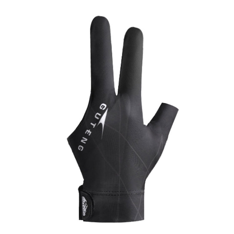 GUTENG Three Finger Thin Breathable Wear-Resistant Non-Slip Snooker Billiard Gloves, Left Hand Half Finger (Printed Black), Left Hand Half Finger (Printed Blue), Left Hand Full Finger (Gray), Left Hand Full Finger (Printed Black)                       ...