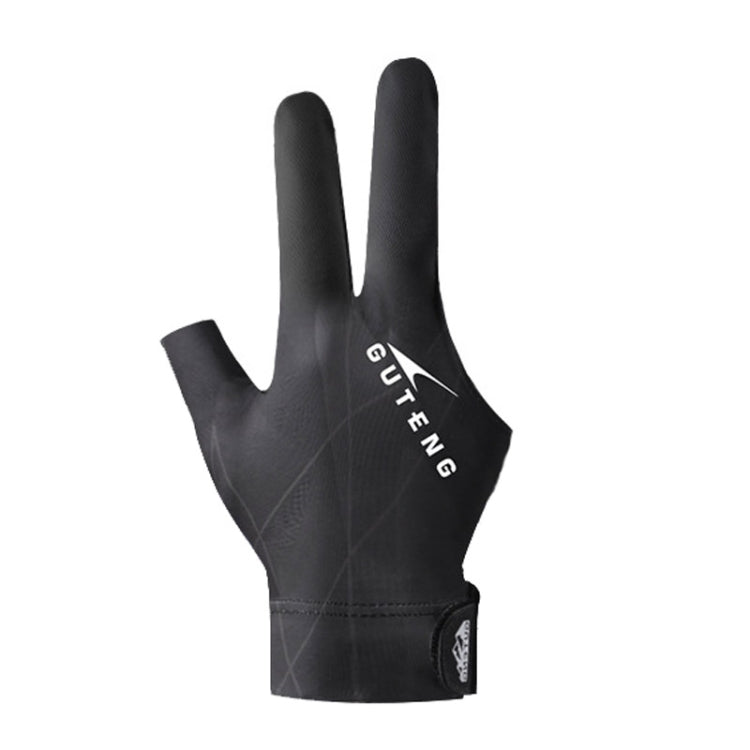 GUTENG Three Finger Thin Breathable Wear-Resistant Non-Slip Snooker Billiard Gloves, Left Hand Half Finger (Printed Black), Left Hand Half Finger (Printed Blue), Left Hand Full Finger (Gray), Left Hand Full Finger (Printed Black)                       ...