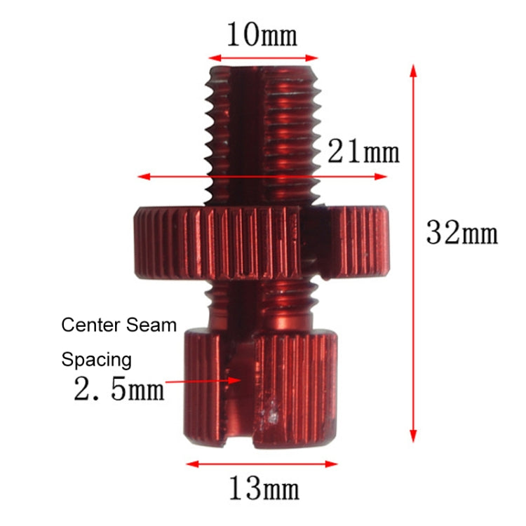 Motorcycle Electric Vehicle Front And Rear Pump Brakes Adjustment Screw, Red, Blue, Silver, Black