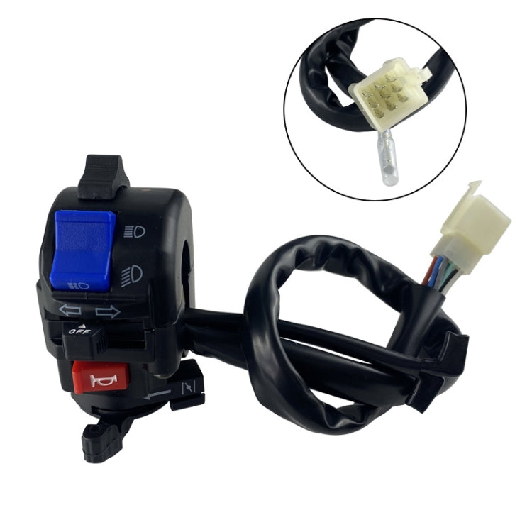 For QJ Storm Taizi 150 Motorcycle Left And Right Handlebar Switch Assembly, Black, Silver