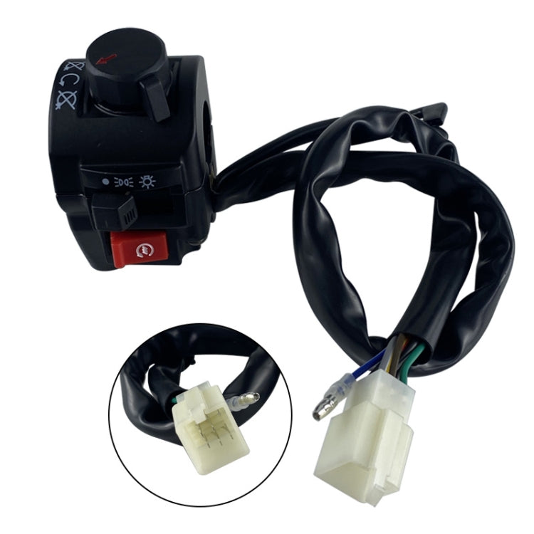 For QJ Storm Taizi 150 Motorcycle Left And Right Handlebar Switch Assembly, Black, Silver