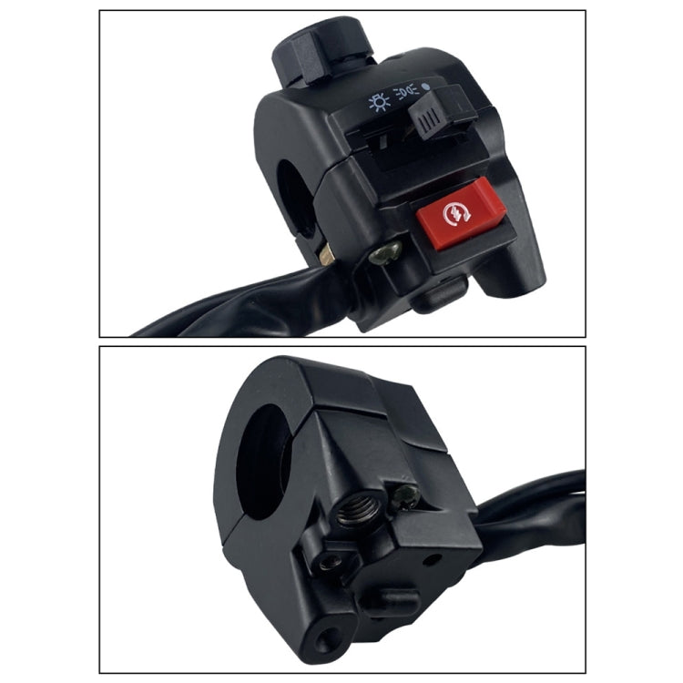 For QJ Storm Taizi 150 Motorcycle Left And Right Handlebar Switch Assembly, Black, Silver