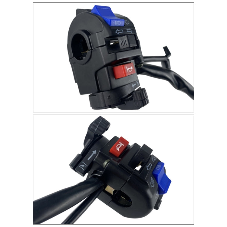 For QJ Storm Taizi 150 Motorcycle Left And Right Handlebar Switch Assembly, Black, Silver