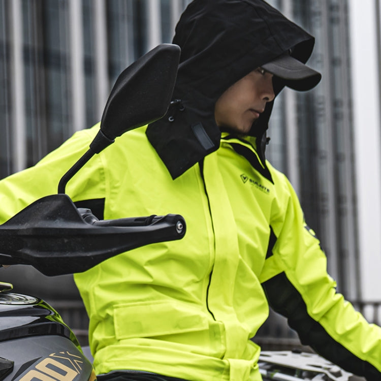 SULAITE Outdoor Motorcycle Riding Full Body Split Raincoat Suit, L, XL, XXL, XXXL, M