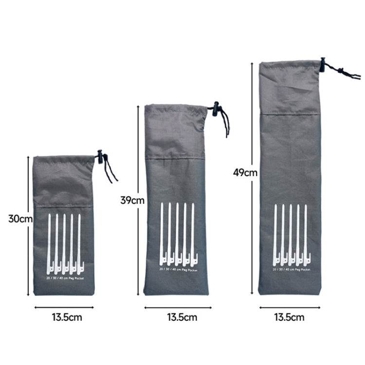 Ground Spike Storage Bag Outdoor Camping Accessories Portable Handheld Storage Bag, M 30cm, L 40cm