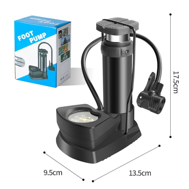 Car / Motorcycle / Bicycle Foot Inflator Pump Pointer Type Tire Pressure Detection Foot Inflator