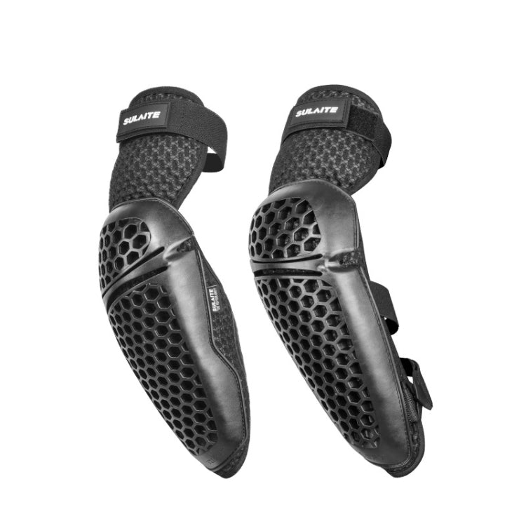 SULAITE Cycling Honeycomb Breathable Heat Dissipation Motorcycle Adjustable Protective Gear, 2pcs /Set Knee Pads, 2pcs /Set Elbow Pads, 4pcs /Set Knee Elbow Pads