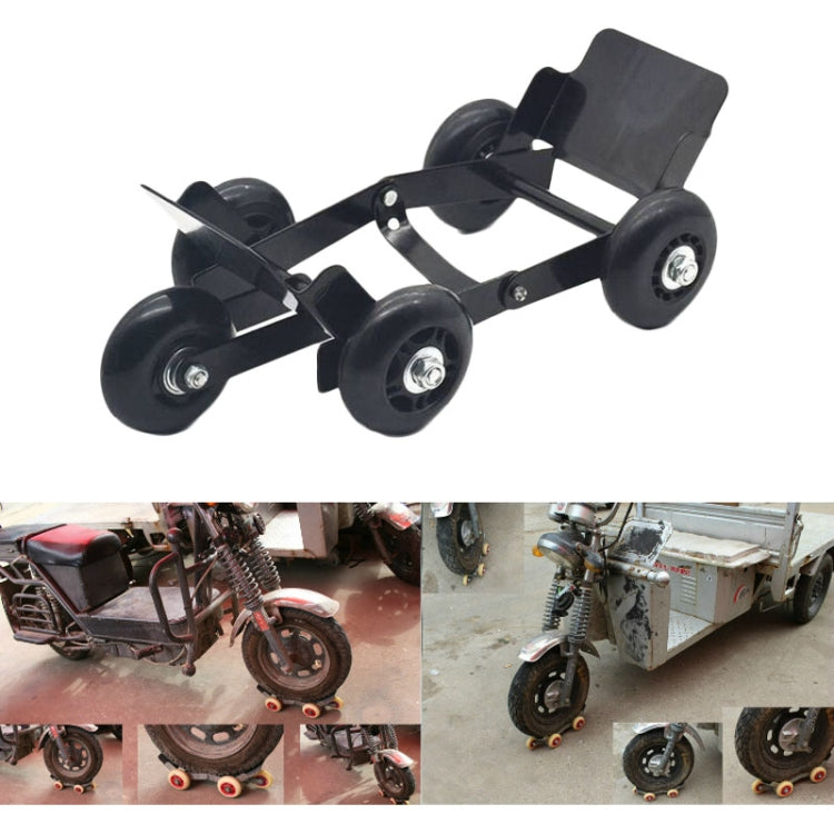 Motorcycle Moving Trailer Device Flat Tire Booster Emergency Electric Vehicle Tractor, Silver, Black