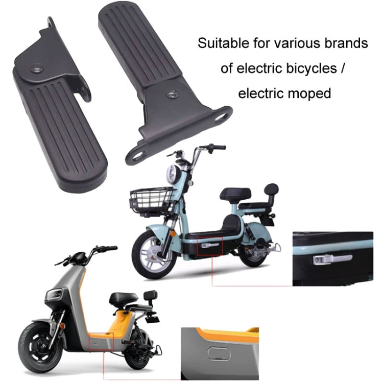 Electric Vehicle Folding Front Footrest Electric Moped Front Pedal, 5cm Iron, 7cm Iron, 5cm Nylon, 7cm Nylon