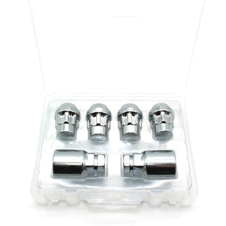 Car Tire Nut Anti-theft Lock, M12x1.5mm(4+2)0226, M12x1.25mm(4+2)0225, M14x1.5mm(4+2)0227, M1/2-20mm(4+2)0224, M12x1.5mm(Ball4+2）
