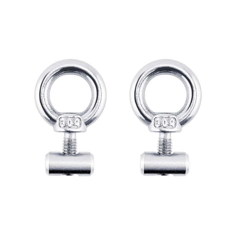 RV Sunshade 304 Stainless Steel Slide Rail Ring, 1pcs M4 Ring + Cylinder, 2pcs M4 Ring + Cylinder
