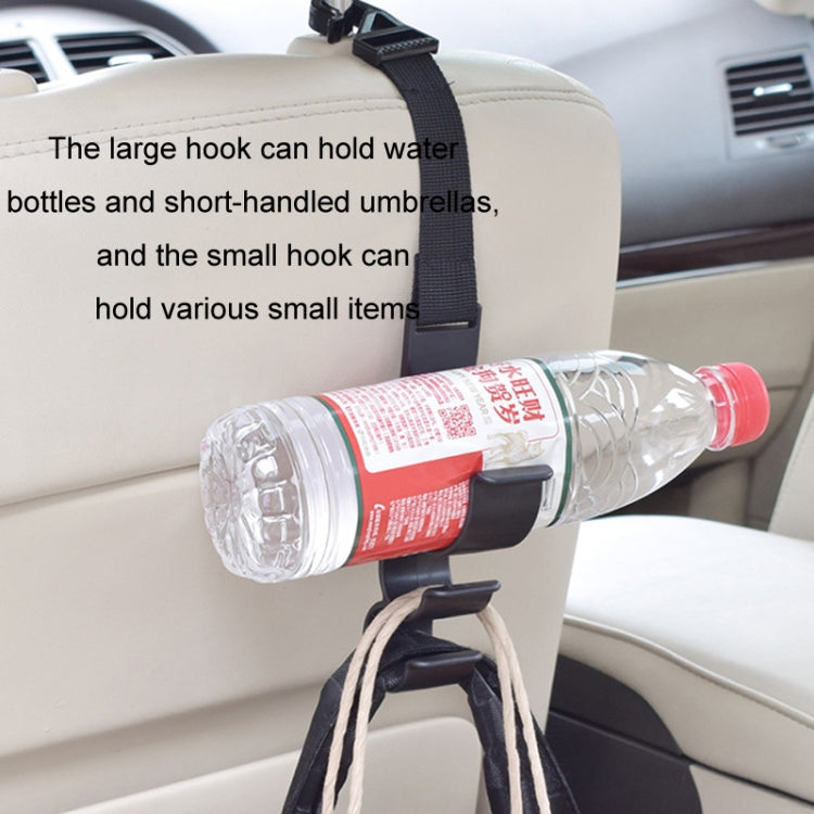 1pair Car Seat Back Umbrella Fixed Storage Hook, Standard, Adjustable