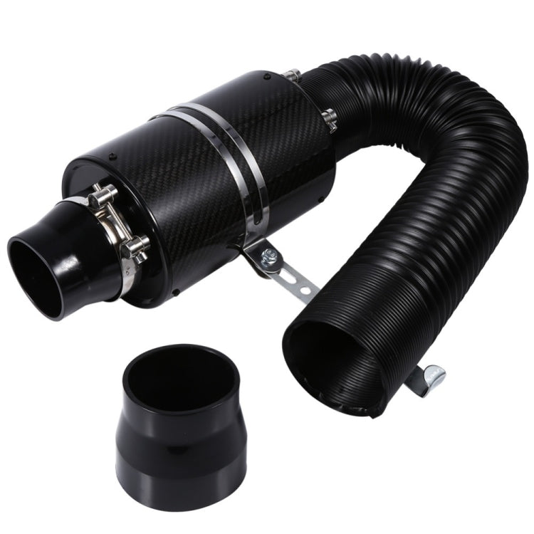 Carbon Fiber Air Intake Bellows Air Filter Kit Car Modification