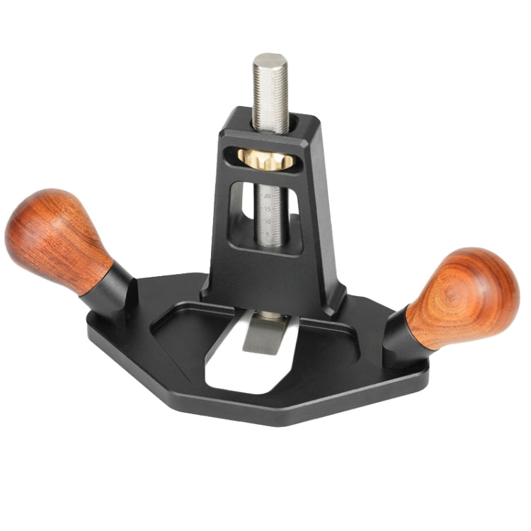 Router Planer Right Angle Tenon Shoulder Trimming Slotting Planer DIY Woodcraft Tool, Aluminum Handle, Wooden Handle