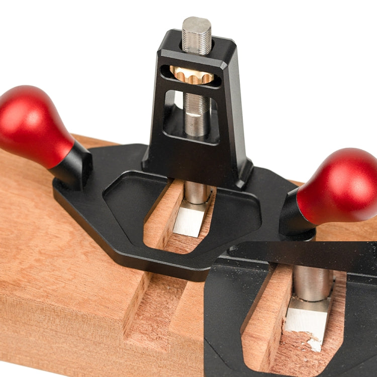 Router Planer Right Angle Tenon Shoulder Trimming Slotting Planer DIY Woodcraft Tool, Aluminum Handle, Wooden Handle
