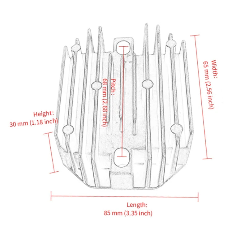 6 Pin Motorcycle Voltage Regulator Rectifier For RS5101 RS5155 15351-64600 15351-64601 M802471, T242