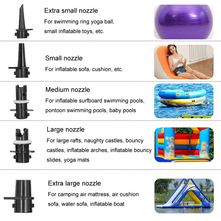 Electric Air Pump Household Inflatable Pump 600W High Power Electric Inflator, EU Plug, US Plug