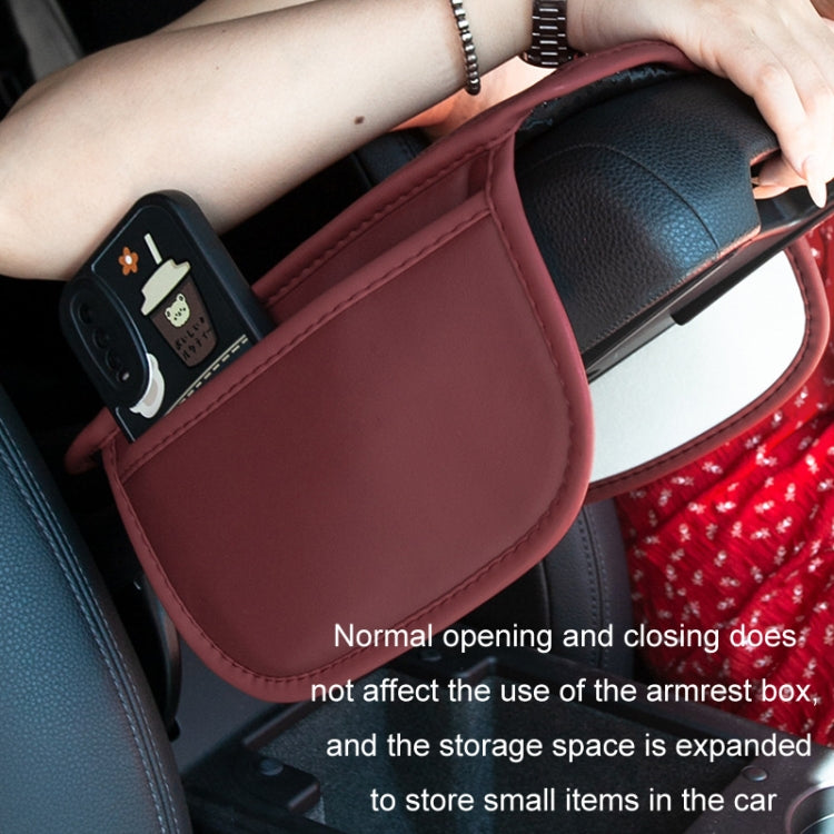 Car Armrest Box Leather Storage Heightening Pad