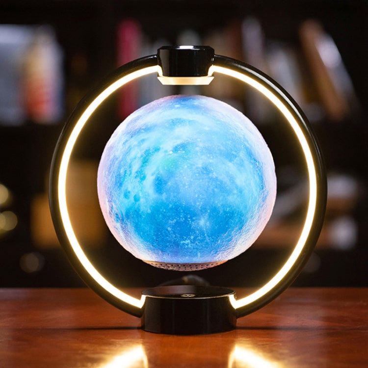 Magnetic Levitation Bluetooth Speaker Ornament Desktop Ambient Glow Night Lights, Light Pattern Starry Moon, Light Pattern Moon, Dark Pattern Starry Moon, Dark Pattern Moon, Black Starry Moon, Black Moon