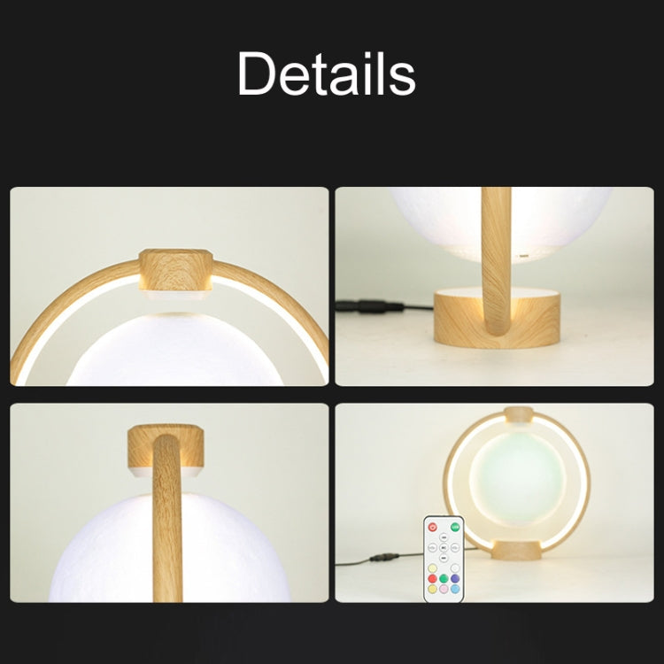 Magnetic Levitation Bluetooth Speaker Ornament Desktop Ambient Glow Night Lights, Light Pattern Starry Moon, Light Pattern Moon, Dark Pattern Starry Moon, Dark Pattern Moon, Black Starry Moon, Black Moon