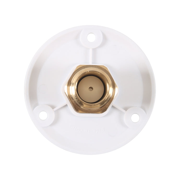 Brass Water Inlet Check Valve For Yacht RV With Adapter, White With Adapter, Black With Adapter