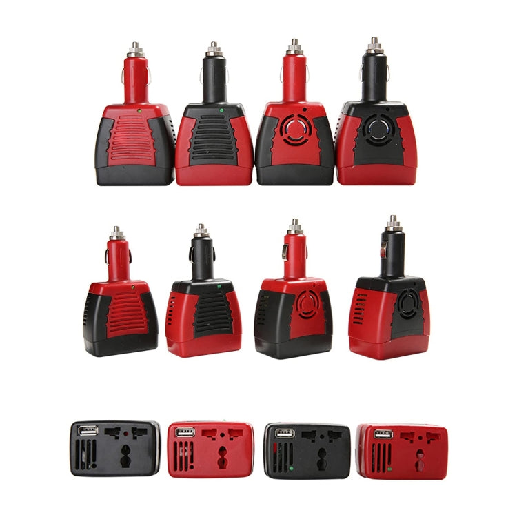 75W Car Inverter Voltage Conversion USB Port Charger, 12V To 220V 0.5A Red, 12V To 110V 0.5A Red, 12V To 220V 0.5A Black, 12 To 110V 0.5A Black, 12V To 220V 2.1A Red, 12V To 110V 2.1A Black, 12V To 220V 2.1A Black, 12V To 110V 2.1A Red