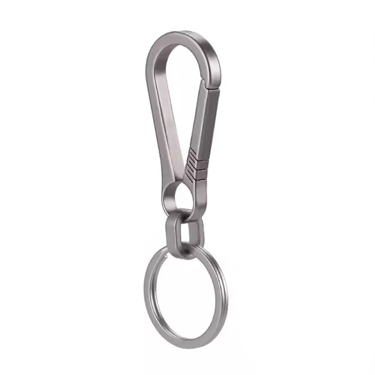 Titanium Alloy Car Keychain Multifunctional Simple Loss Prevention Belt Charm Ring, Classic Model, Upgrade Model