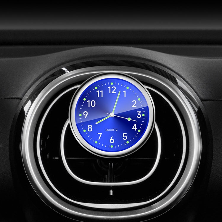 Car Digital Electronic Quartz Luminous Clock, Ruby Red+Air Outlet Clip, Ruby Blue+Air Outlet Clip, Gold+Air Outlet Clip, White+Air Outlet Clip, Black+Air Outlet Clip