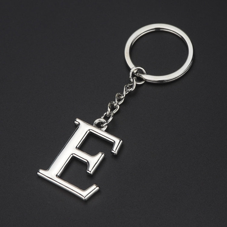 Double-Sided Three-Dimensional Plating Alphabet Keychain, A, B, C, D, E, F, G, H, I, J, K, L, M, N, O, P, Q, R, S, T, U, V, W, X, Y, Z