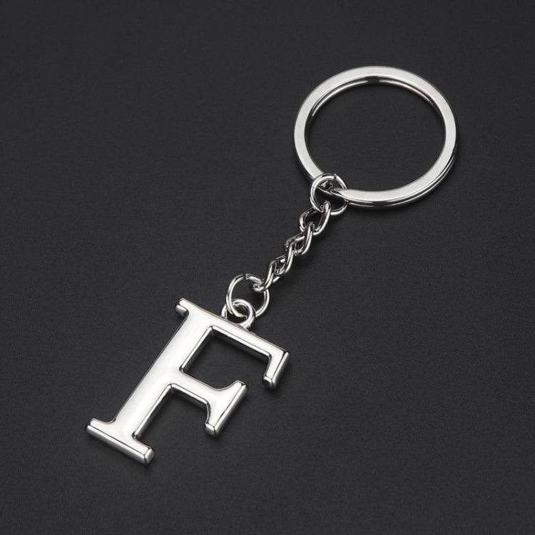Double-Sided Three-Dimensional Plating Alphabet Keychain, A, B, C, D, E, F, G, H, I, J, K, L, M, N, O, P, Q, R, S, T, U, V, W, X, Y, Z