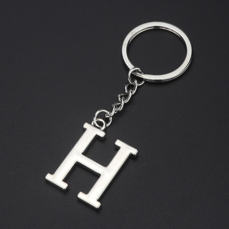 Double-Sided Three-Dimensional Plating Alphabet Keychain, A, B, C, D, E, F, G, H, I, J, K, L, M, N, O, P, Q, R, S, T, U, V, W, X, Y, Z