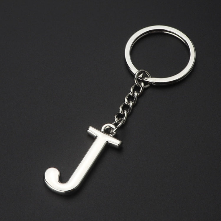 Double-Sided Three-Dimensional Plating Alphabet Keychain, A, B, C, D, E, F, G, H, I, J, K, L, M, N, O, P, Q, R, S, T, U, V, W, X, Y, Z
