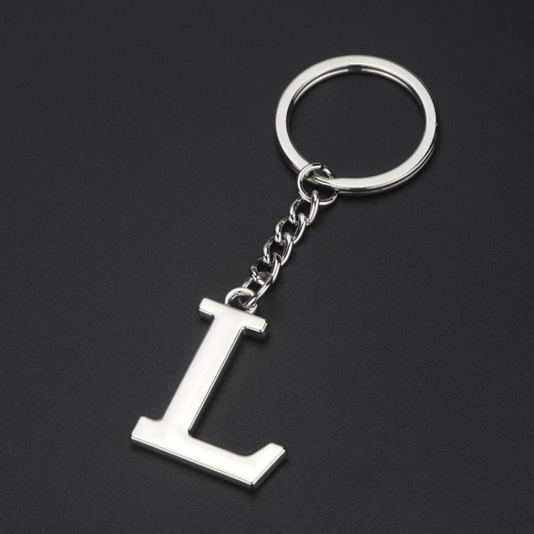 Double-Sided Three-Dimensional Plating Alphabet Keychain, A, B, C, D, E, F, G, H, I, J, K, L, M, N, O, P, Q, R, S, T, U, V, W, X, Y, Z
