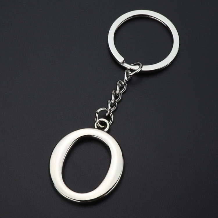 Double-Sided Three-Dimensional Plating Alphabet Keychain, A, B, C, D, E, F, G, H, I, J, K, L, M, N, O, P, Q, R, S, T, U, V, W, X, Y, Z
