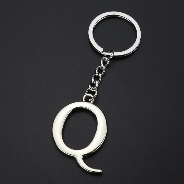 Double-Sided Three-Dimensional Plating Alphabet Keychain, A, B, C, D, E, F, G, H, I, J, K, L, M, N, O, P, Q, R, S, T, U, V, W, X, Y, Z