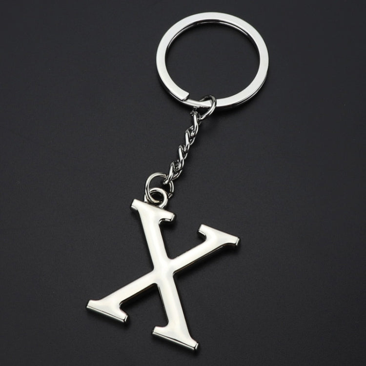 Double-Sided Three-Dimensional Plating Alphabet Keychain, A, B, C, D, E, F, G, H, I, J, K, L, M, N, O, P, Q, R, S, T, U, V, W, X, Y, Z