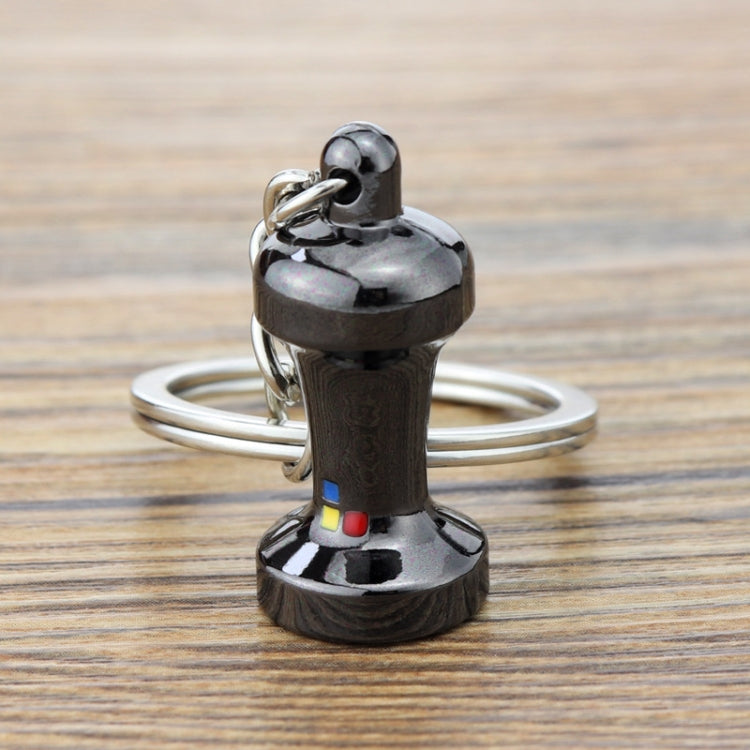 Mini Metal Keychain Coffee Utensils Decorative Pendant, Powder Hammer Silver, Powder Hammer Black, Spoon Silver, Spoon Black, Handle Silver, Handle Black, Coffee Cup Black, Coffee Cup Rose Gold, Moka Pot Black, Moka Pot Silver, Gooseneck Pot Black     ...